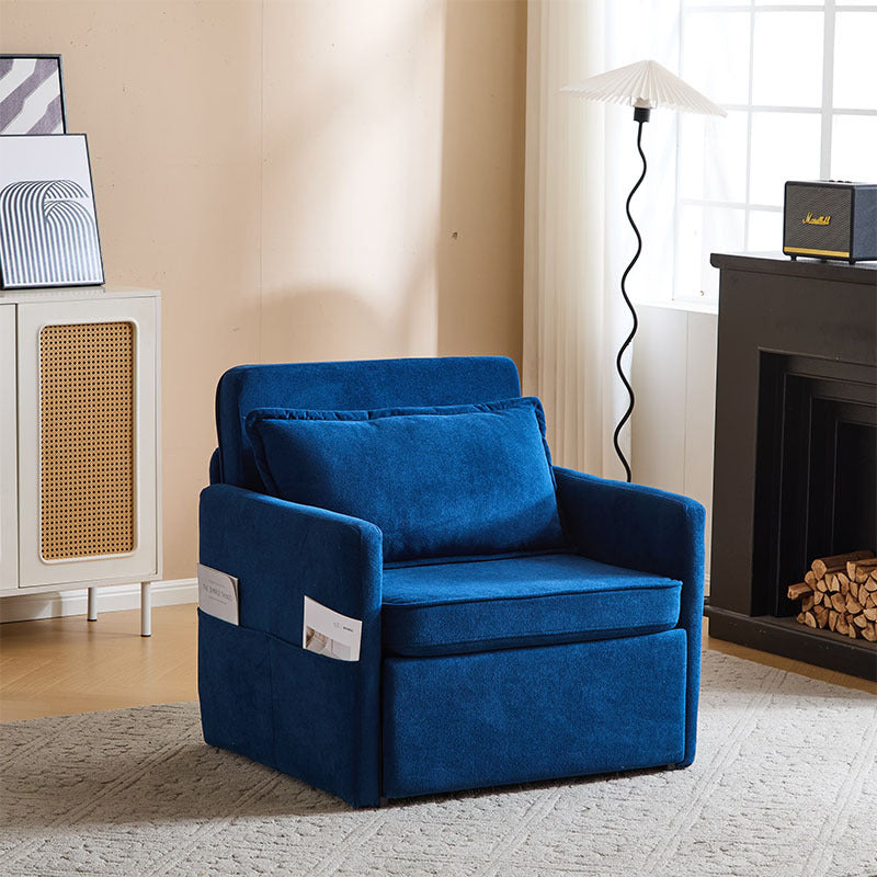 Adult Sleeper Chair Bed, 3-in-1 Convertible Sofa Chair Bed Pull-out Sofa Bed, Convenient Folding Tray Table With USB And Type-C Charging Ports For Living Room