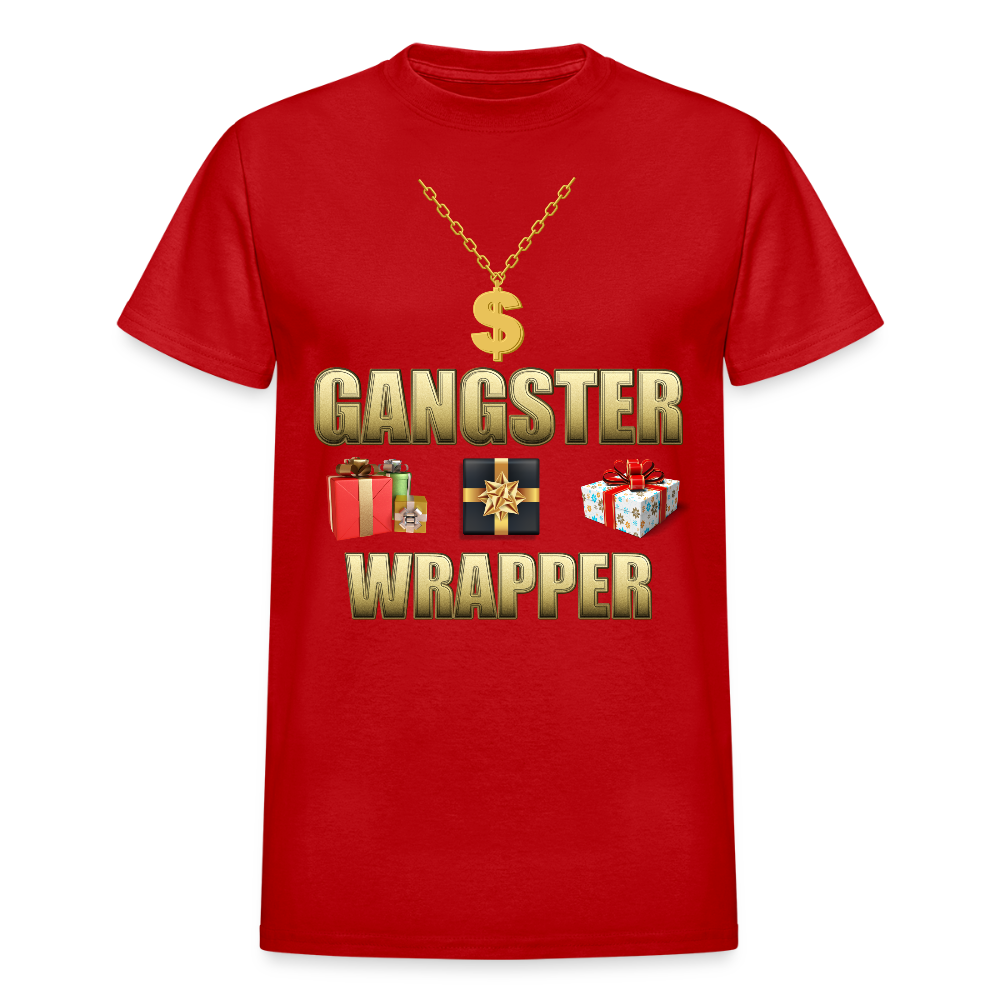 Funny Christmas Shirt, Gangster Wrapper Shirt, Gangsta Wrapper T-Shirt, Gangsta Wrapper Tshirt, Gangsta Wrapper Shirt, Funny Christmas Shirt, Wrapping Shirt - red