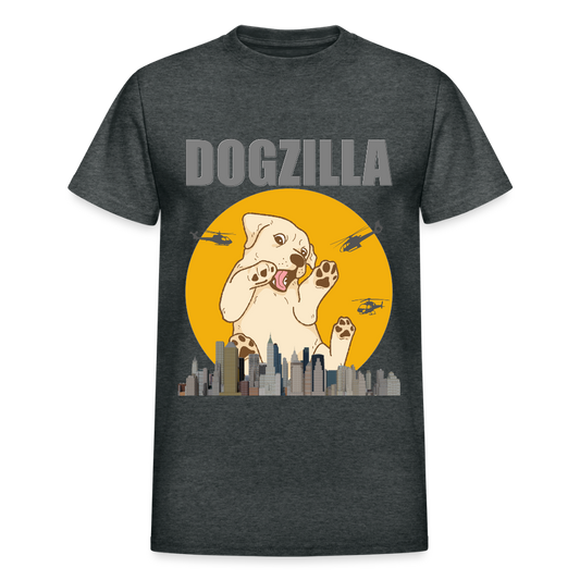 Dogzilla Shirt, Dog Lover Shirt, Funny Dog Lover Shirt, Dog Shirt, Helicopter, Big Apple City, Dog Dad Shirt, Dog Mom Shirt - deep heather