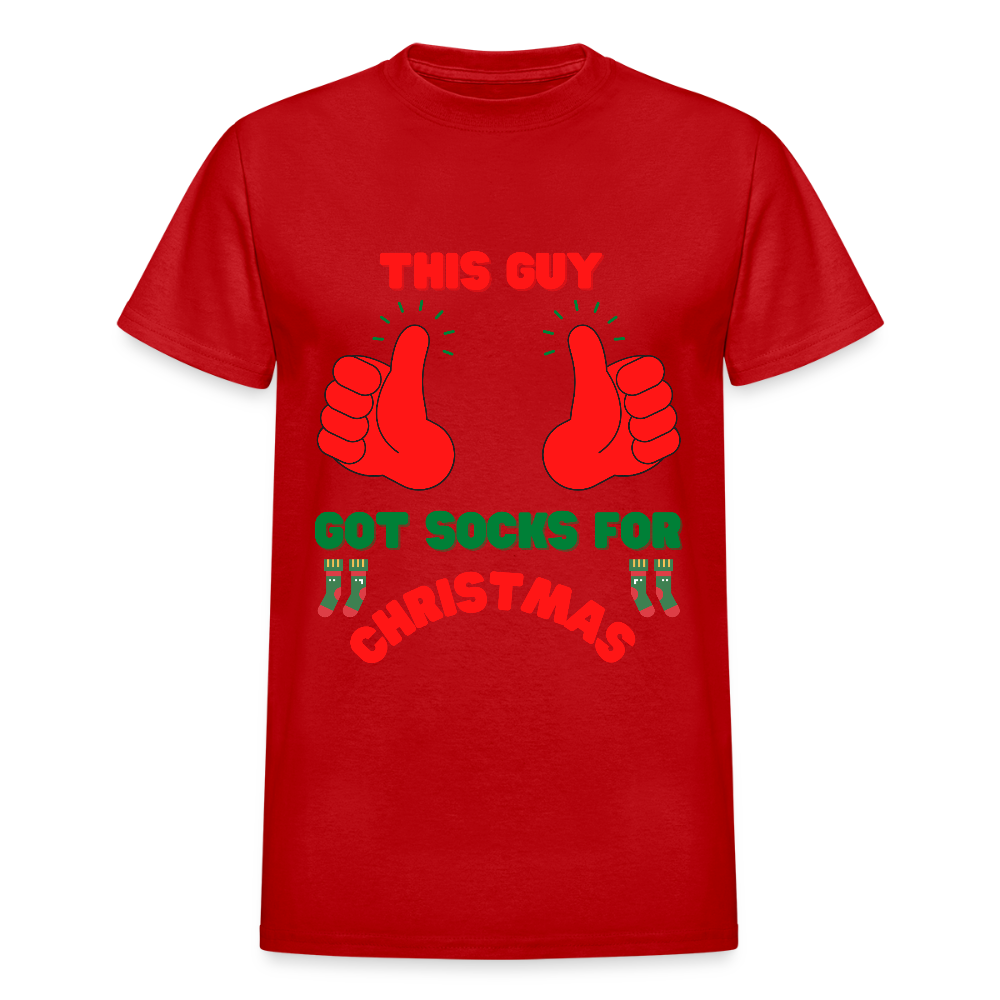 This Guy Got Socks For Christmas Shirt, Christmas Gifts, Holiday Party, Funny Christmas Shirt, Family Christmas Shirts, Funny Holiday, Christmas Socks Tee, This Guy Christmas Shirt - red