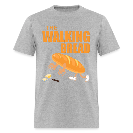 The Walking Bread, Foodie Shirt, Foodie Gifts, Funny Food Shirt, Food Shirt, Gift For Foodie, Fruit Shirt - heather gray