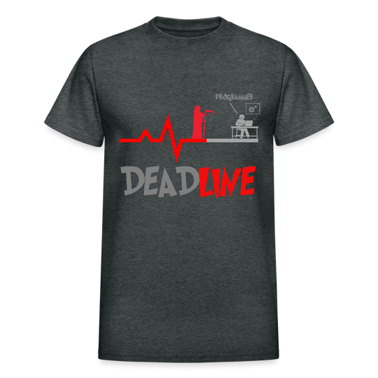Deadline Programmer Shirt, Coder Shirt, Coding T Shirt, Funny Shirt, Grim Reaper Shirt, Computer Shirt, Developer t shirt - deep heather