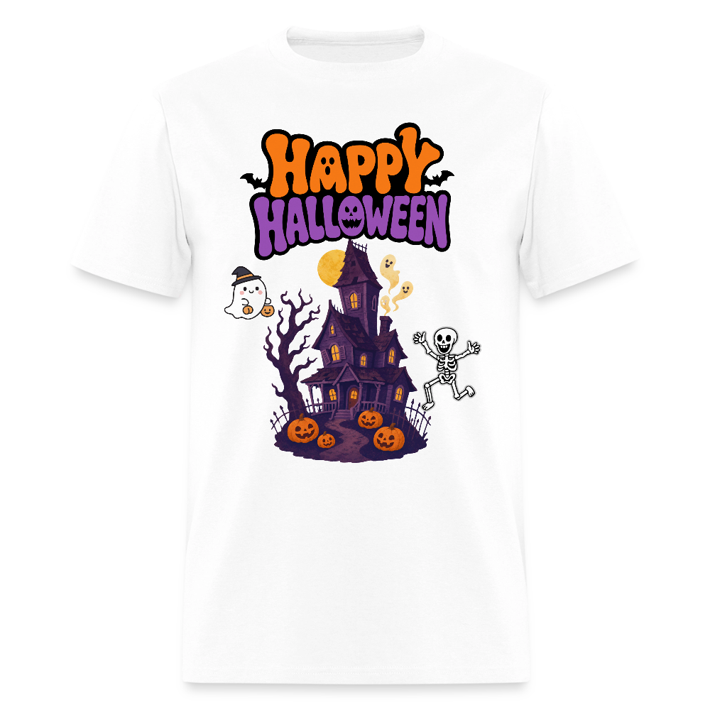 Happy Halloween Shirt, Trick Or treat, Halloween Horror, October 31st, Halloween Pumpkin, Scary Halloween, Spooky Halloween, Funny Halloween, Creepy Halloween Ghost, Halloween Party, Jack O Lantern - white