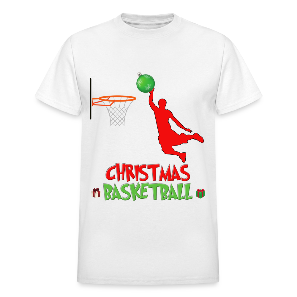 Christmas Basketball Shirt, Christmas Basketball T-Shirt, Funny Basketball Lover Shirt, Basketball Shirt, Christmas Gifts Idea Kids' Premium T-Shirt - white