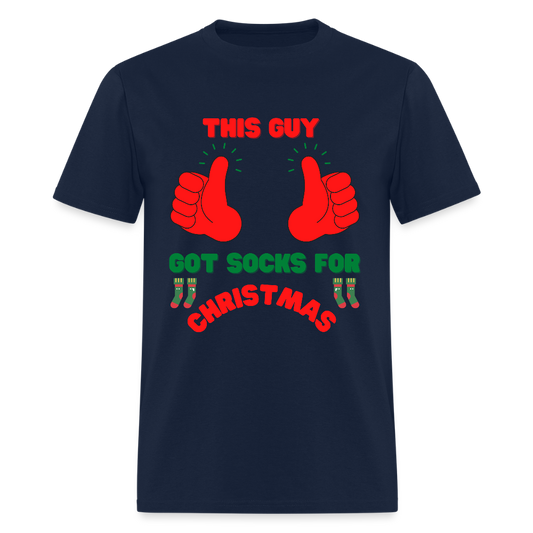 This Guy Got Socks For Christmas Shirt, Christmas Gifts, Holiday Party, Funny Christmas Shirt, Family Christmas Shirts, Funny Holiday, Christmas Socks Tee, This Guy Christmas Shirt - navy