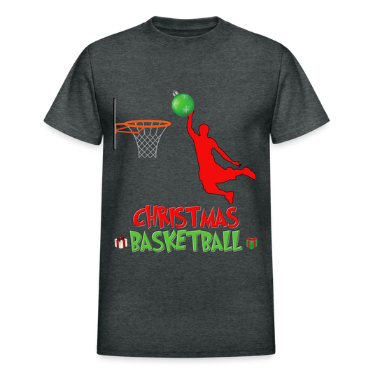 Christmas Basketball Shirt, Christmas Basketball T-Shirt, Funny Basketball Lover Shirt, Basketball Shirt, Christmas Gifts Idea Kids' Premium T-Shirt - deep heather
