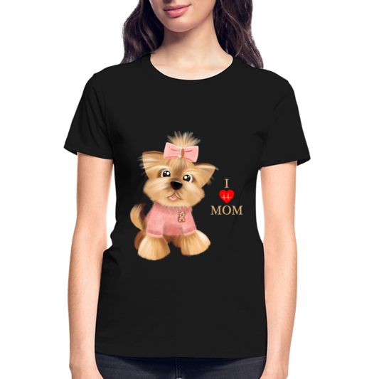 Dog Lover Shirt, Dog Mama Shirt, I Love Mom Dog Shirt, Funny Dog Lover Shirt, Cute Dog Shirt, Dog Dad Shirt, Dog Mom Shirt, Gift For Her - black