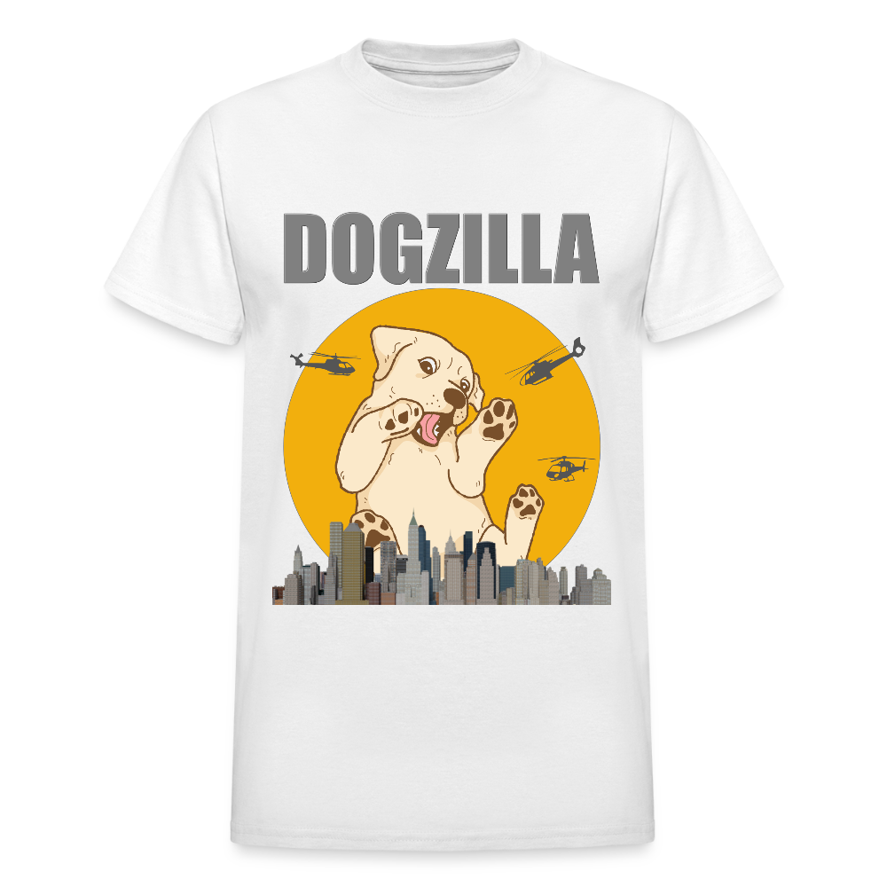 Dogzilla Shirt, Dog Lover Shirt, Funny Dog Lover Shirt, Dog Shirt, Helicopter, Big Apple City, Dog Dad Shirt, Dog Mom Shirt - white