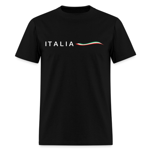 Italia Swirl Flag Shirt, Italia T-Shirt, Italian Flag shirt, Italian Gift Idea, Italy T-shirt, Great Gift for Dad, Birthday Gift idea, Father Day Gift, Mothers Day Gift, Gift For Him, Gift For Her, Italy Gift Idea - black