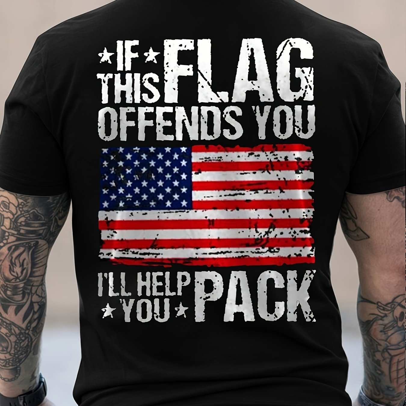 If This Flag Offends You I'll Help You Pack, American Shirt, Merica Shirt, Patriotic Shirt, USA Shirt, Funny USA Shirt, If This Flag Offends You, I'll Help You Pack