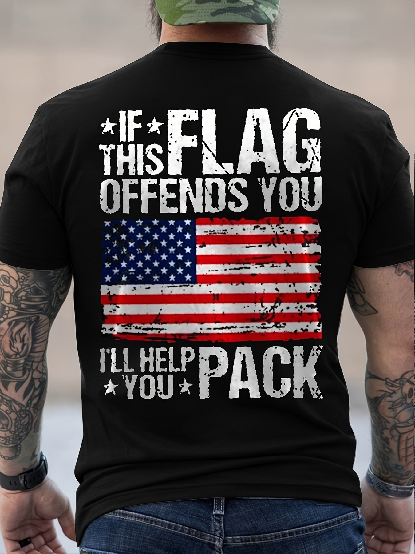 If This Flag Offends You I'll Help You Pack, American Shirt, Merica Shirt, Patriotic Shirt, USA Shirt, Funny USA Shirt, If This Flag Offends You, I'll Help You Pack