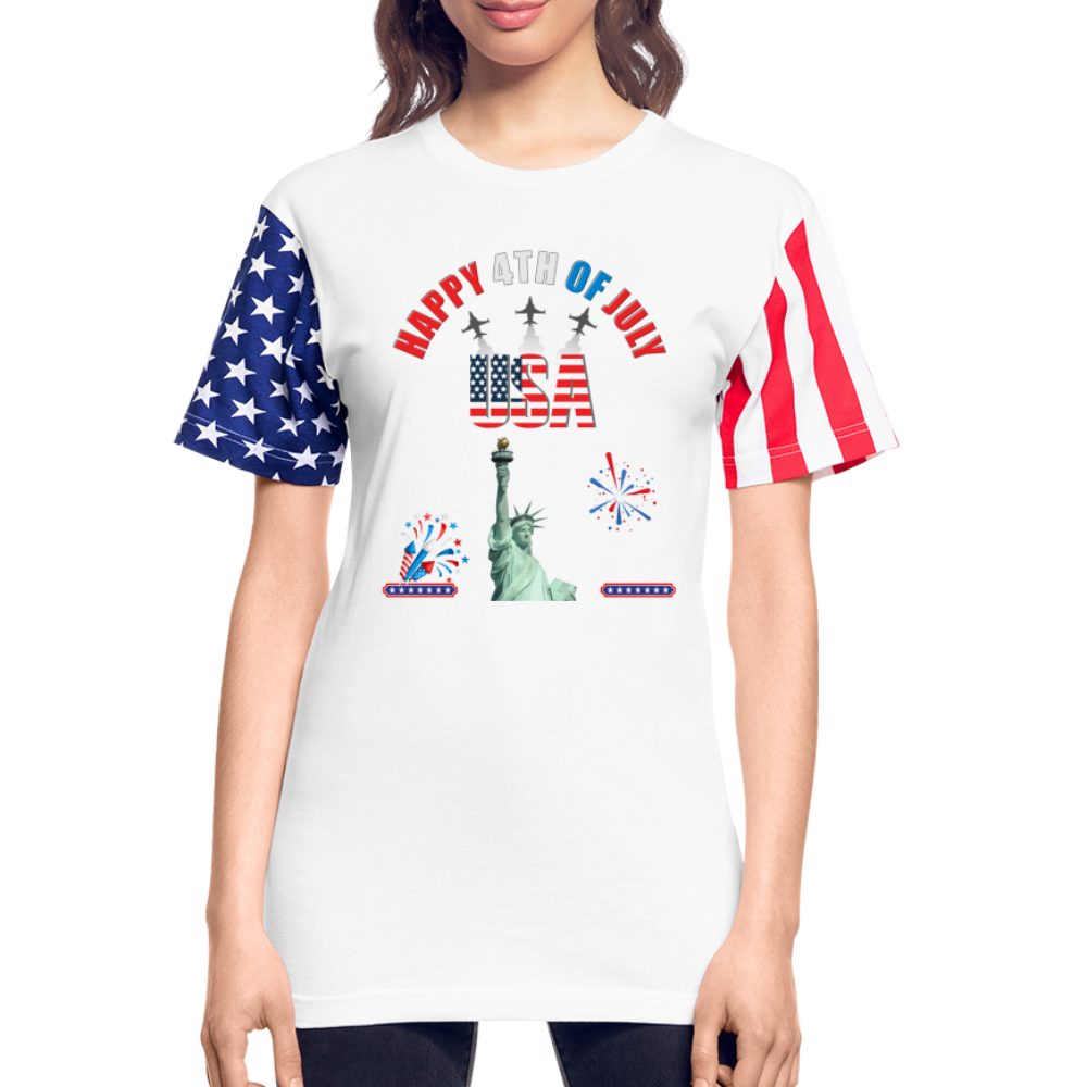 Independence Day Gift, Fourth Of July Shirt, USA Shirt, Statue Of Liberty, Patriotic Shirt, Fathers Day Shirt, American Flag Shirt, - white