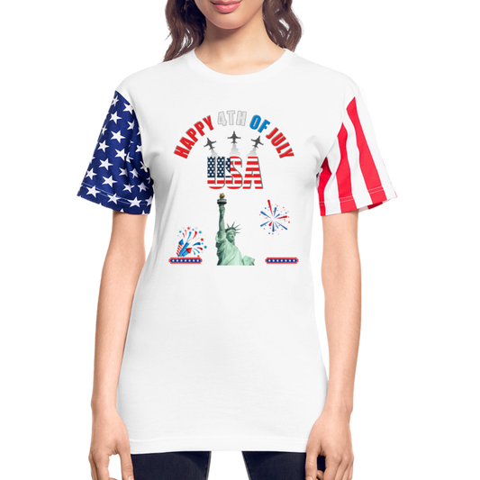 Independence Day Gift, Fourth Of July Shirt, USA Shirt, Statue Of Liberty, Patriotic Shirt, Fathers Day Shirt, American Flag Shirt, - white