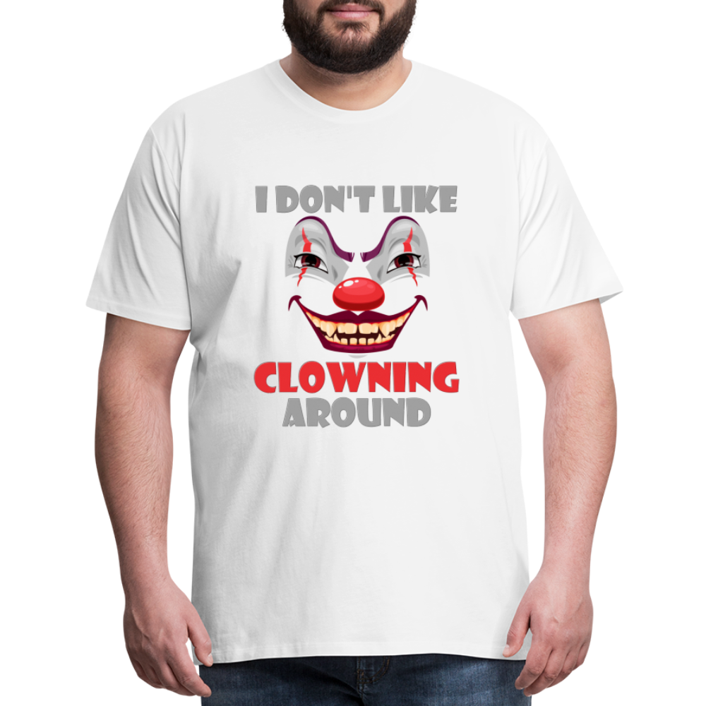 Art The Clown, Scary, Spooky, I Don't Like Clowning Around, Halloween Horror, Massacre, Clown, Party, Balloons - white