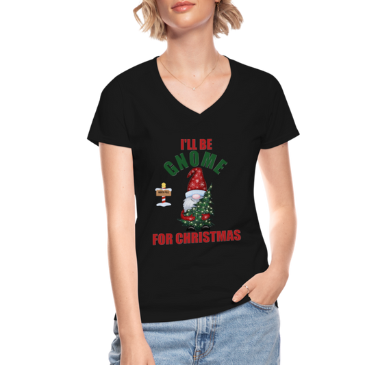 I'll Be Gnome For Christmas, Funny Christmas Gnome, Gnomes Christmas, Gnomes Christmas shirt, Women Christmas Shirt, Women Christmas shirt, Christmas Gift For Her, Christmas Pajamas - black