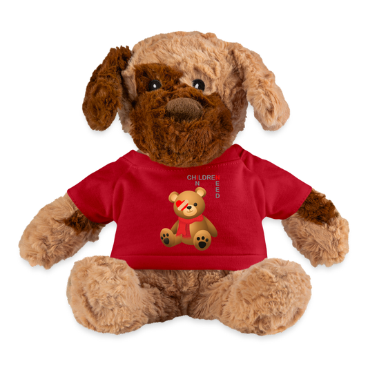 Children In Need, Pudsey Bear, Tesco Pudsey Bear, Pudsey, Bear, Tesco, Tesco Bear, Tesco Pudsey, pudsey, pudsey ideas, tes Plushy Dog - red