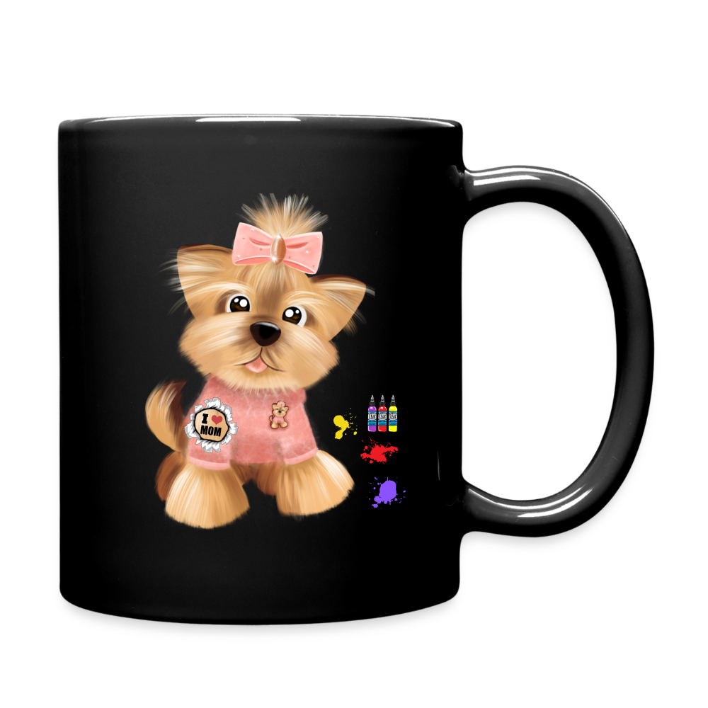Dog Lover Mug, Dog Mama Mug, I Love Mom Mug, Cute Dog Mug, Tattoo Dog Mug, Funny Dog Mug, Pet Lover Mug, Dog Mom Mug, Gift For Her - black