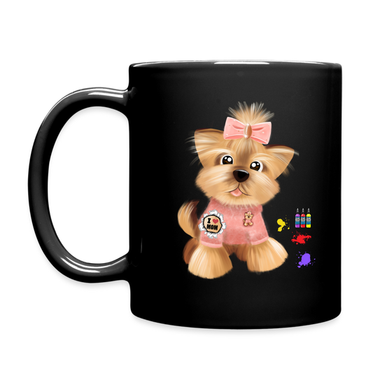 Dog Lover Mug, Dog Mama Mug, I Love Mom Mug, Cute Dog Mug, Tattoo Dog Mug, Funny Dog Mug, Pet Lover Mug, Dog Mom Mug, Gift For Her - black