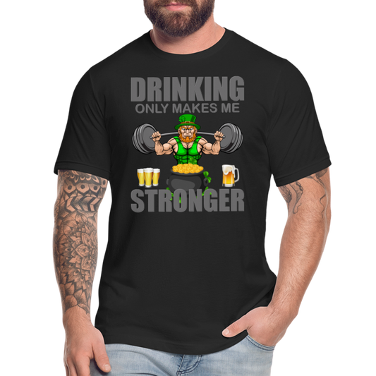 St Patrick Day Shirt, Shamrock Shirt, Drinking Only Makes Me Stronger, Irish Shirt, Lucky Shirt, St Patricks Shirt, St Patricks Day Tee, St Patricks Day Gifts - black