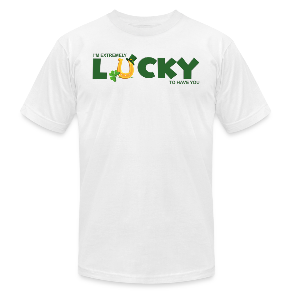I'm Extremely Lucky To Have You, St Patrick Day Shirt, Shamrock Shirt, Irish Shirt, Lucky Shirt, St Patricks Shirt, St Patricks Day Tee, St Patricks Day Gifts - white