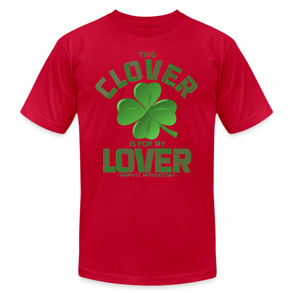 This Clover Is For My Lover, St Patrick Day Shirt, Shamrock Shirt, Irish Shirt, Lucky Shirt, St Patricks Shirt, St Patricks Day Tee, St Patricks Day Gifts - red