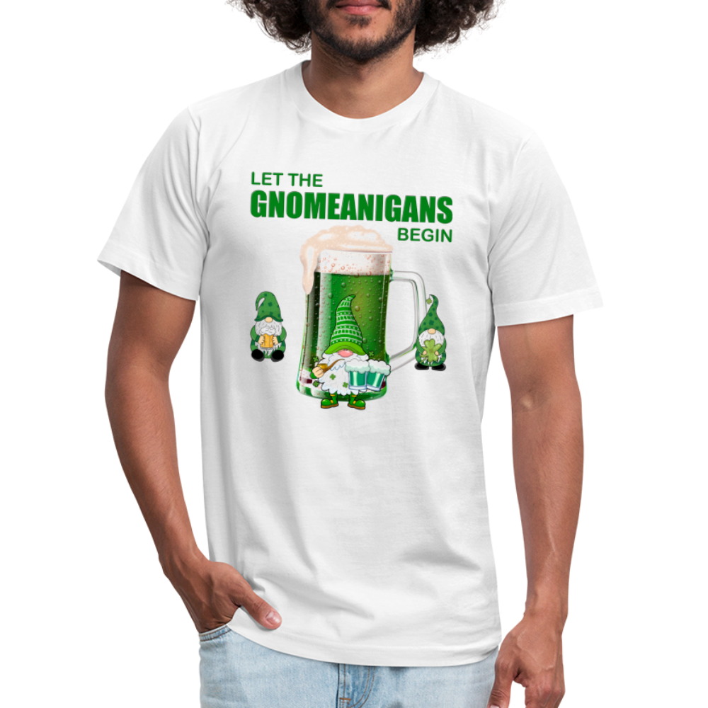 Let The Gnomeanigans Begin, Gnomes Drinking, St Patrick Day Shirt, Shamrock Shirt, Irish Shirt, Lucky Shirt, St Patricks Shirt, St Patricks Day Tee, St Patricks Day Gifts - white