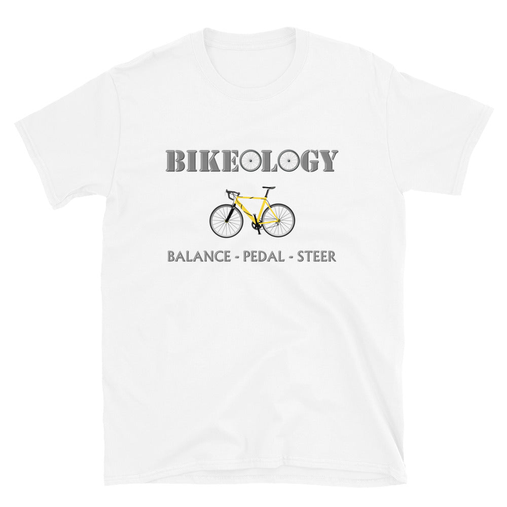 Bikeology Shirt, Cycling Riding Gift Idea, Bikeology, Balance Pedal Steer Bicycle Shirt, Funny Pun Joke Cycling, For Men Women