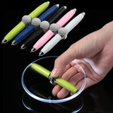 Creative Multi-Function LED Pen Spinning Decompression Gyro Metal Ballpoint Pen Fashion Office School Supplies Writing Pens