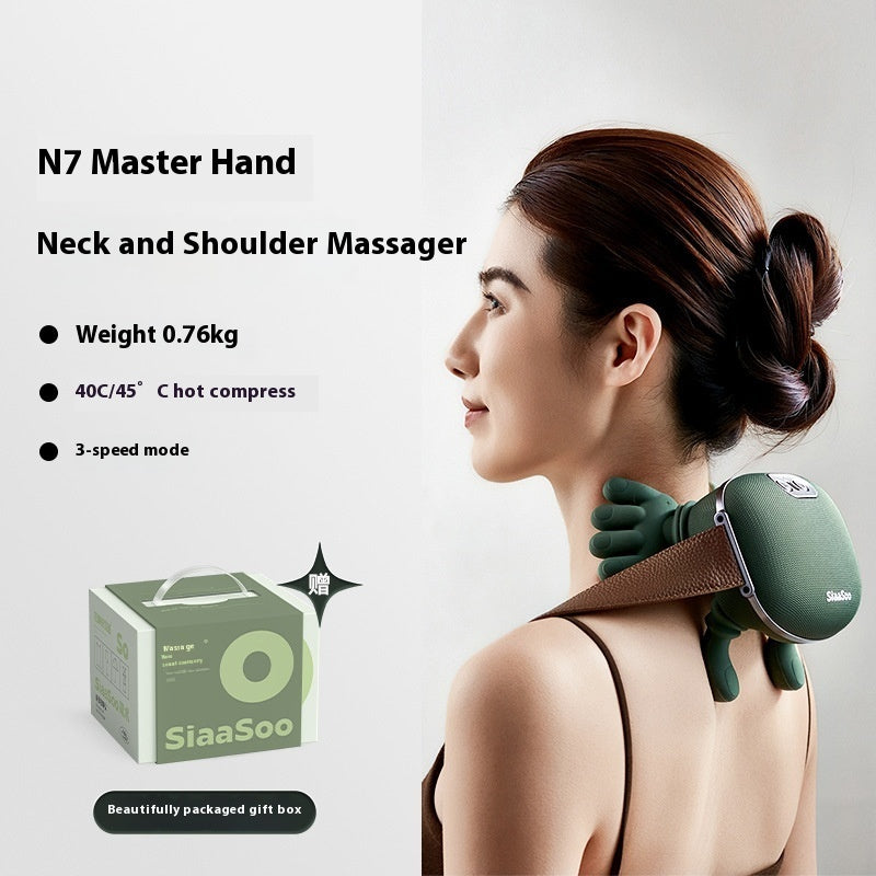 Electric Neck and Shoulder Massager - Wireless Kneading Shawl for Pain Relief