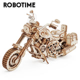 Motorcycle Model DIY,  Wooden Puzzle Craft Kit, To Build Cruiser Bike, Unique Gift for Adults, Home Decor Essentials