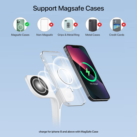 5-in-1 Magnetic Real Wireless Desktop Fast Charging Station For Multiple Devices