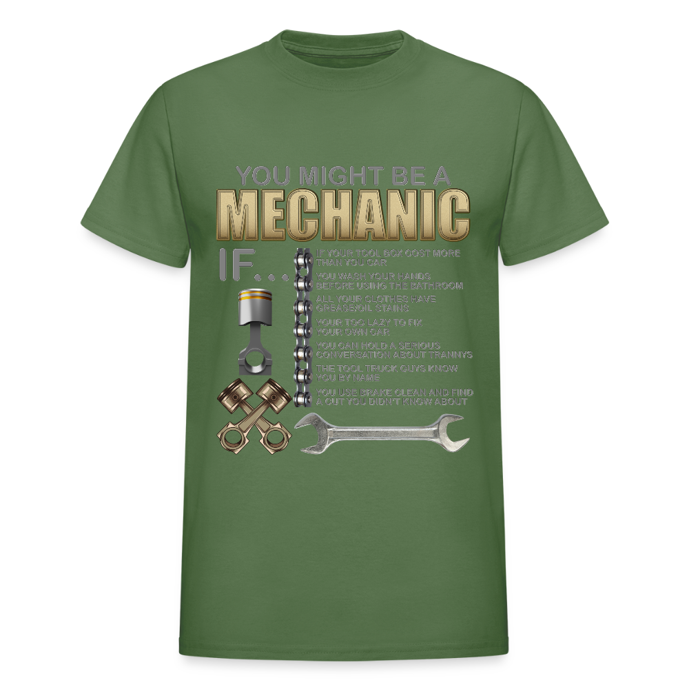 Mechanic Gift, Mechanic Shirt, You Might Be A Mechanic, Diesel Mechanic, Gift For Mechanic, Car Mechanic, Car Guy Shirt, Funny Dad Shirt - military green