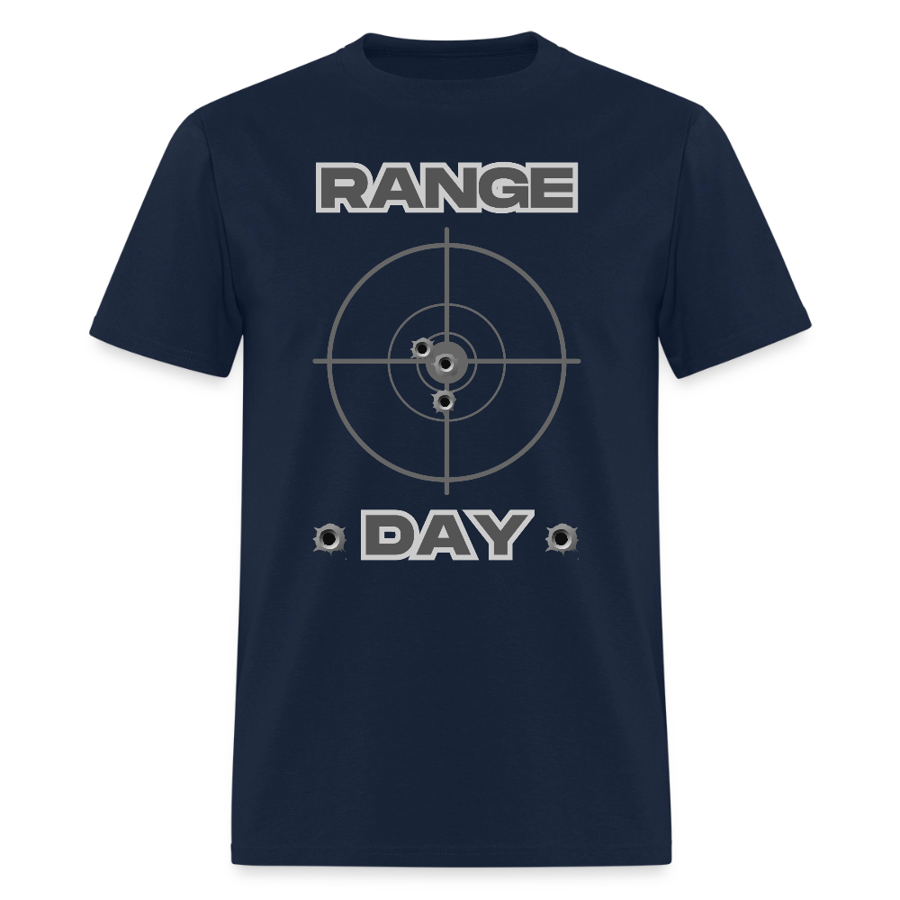 Range Day Shirt, Rifle Shirt, Gun Lover Shirt, Bullet Hole Shirt,  Gun Lover Gift,  Bullet Gun Shirt, Funny Bullet Gun, Gun Lover, Veteran Gift, Pew T-shirt. - navy