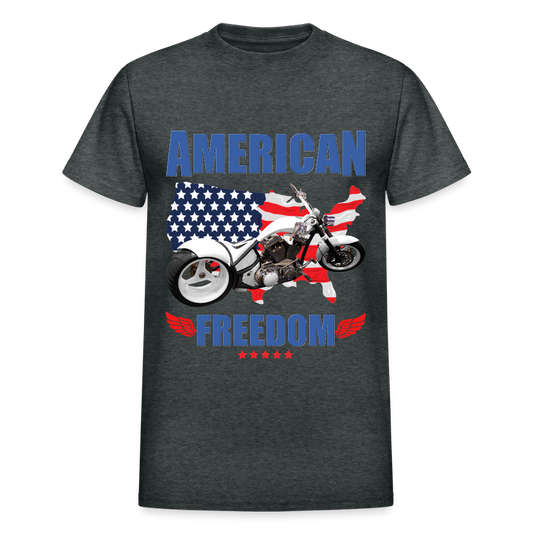 American Freedom Shirt, Motorcycle Shirt, Biker Shirt, Motorcycle Gift, Motorcycle Tshirt, Motorcycle Shirts, Motorcycle T Shirt, Biker Shirt - deep heather