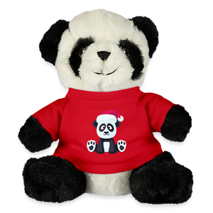 Christmas Panda Bear, Merry Christmas Panda, Happy New Year, Xmas Panda Bear, Xmas Panda, Nye Panda Bear, Christmas Gift, Xmas Gift Idea - red