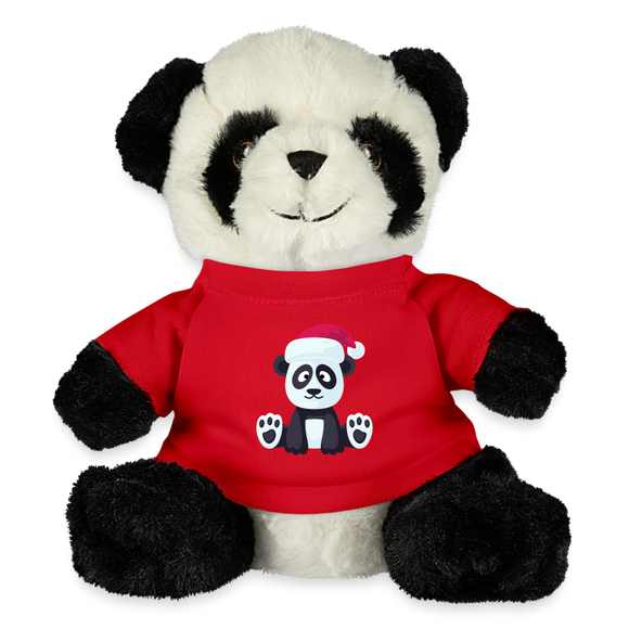 Christmas Panda Bear, Merry Christmas Panda, Happy New Year, Xmas Panda Bear, Xmas Panda, Nye Panda Bear, Christmas Gift, Xmas Gift Idea - red