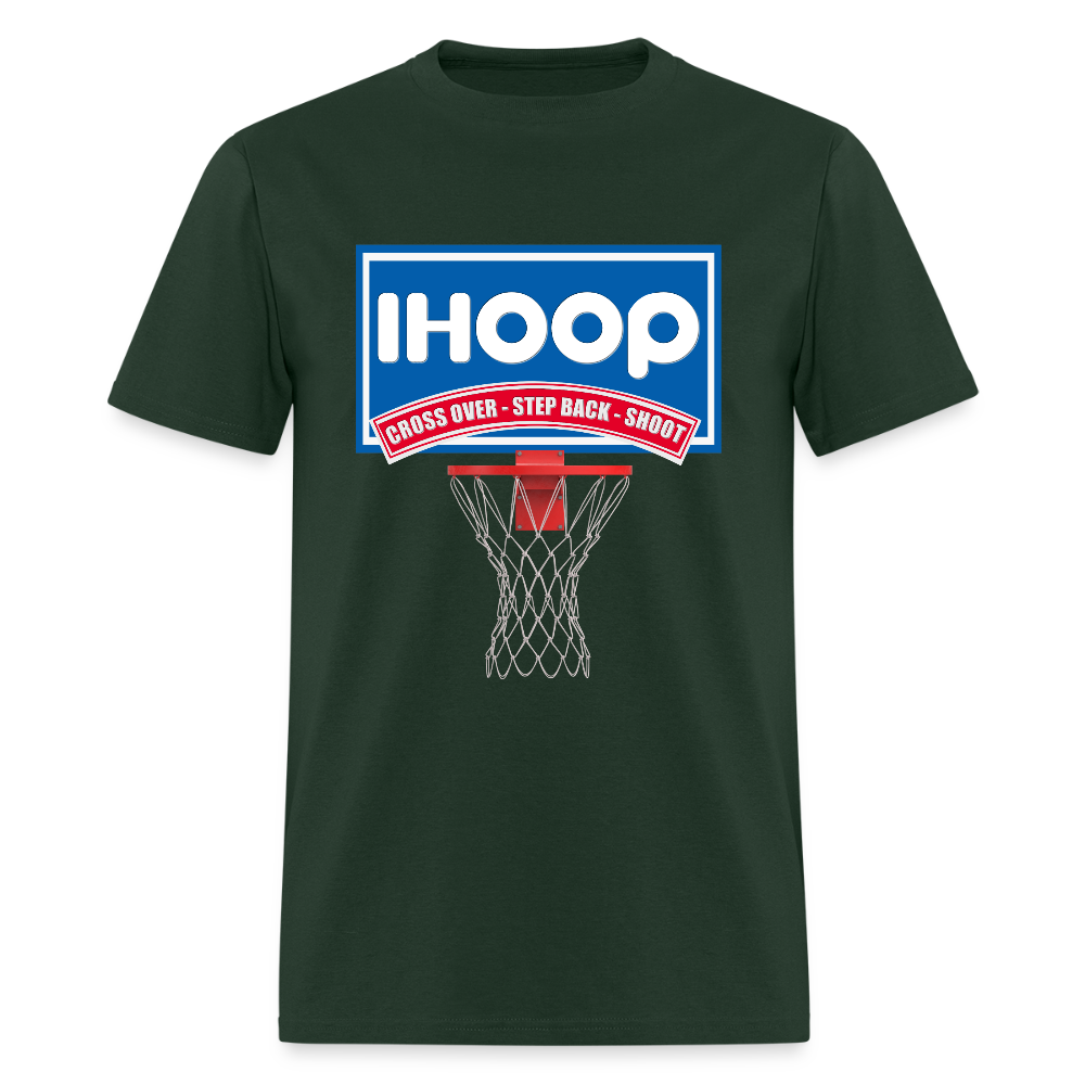 Basketball Shirt, Basketball Shirt SVG, IHOOP, Cross Over, Step Back, Shoot, Basketball Player, Basketball Mom, Basketball Dad, Basketball Clipart, Basketball PNG, IHO - forest green