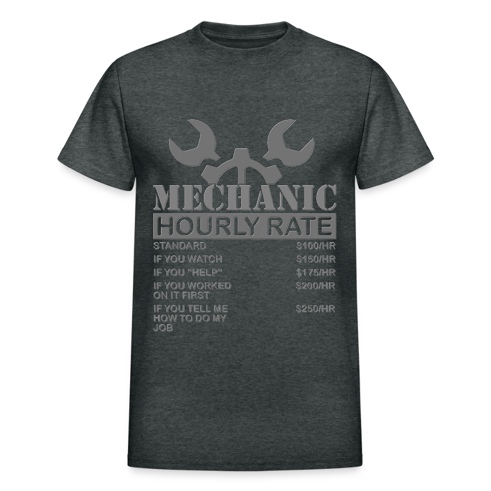 Mechanic Gift, Mechanic Hourly Rate Shirt, Gifts for Mechanics, Mechanic T-Shirt, Car Mechanic, Funny Mechanic Hourly Rate, Mechanic Tee - deep heather