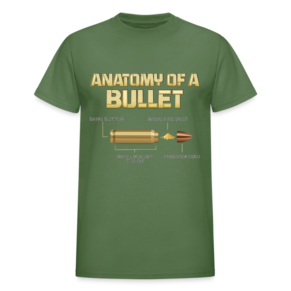 Gun Lover Gift, Anatomy Of A Pew Bullet Gun Shirt, Funny Bullet Gun, Gun Lover, Veteran Gift, Pew T-shirt, - military green