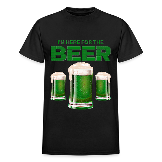I'm Here For The Beer, Beer Drinking Shirt, Green Beer, St Patrick Day Shirt, Shamrock Shirt, Irish Shirt, Lucky Shirt, St Patricks Shirt, St Patricks Day Tee, St Patricks Day Gifts - black