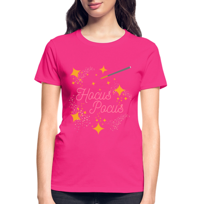 Hocus Pocus, Halloween, Witches, Witch, Sanderson sisters, Movies, Spell, Winifred, Winifred Sanderson, Fall, Funny, i put a spell on you, Mary Sanderson, movie, October, Women's V-Neck T-Shirt. - fuchsia