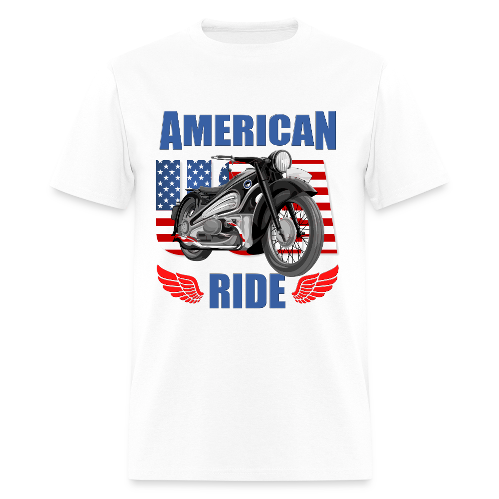 Motorcycle Gift, American Ride Shirt, Motorcycle Shirt, Biker Shirt, Motorcycle Tshirt, Motorcycle Shirts, Motorcycle T Shirt, Biker Shirts - white