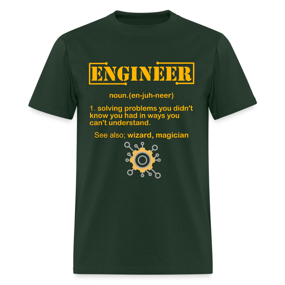 Engineer Definition Shirt, Dictionary Shirt, Funny Cool Shirt, Student Engineering Shirt, Engineer Lover Shirt, Mechanic Gift Idea, Birthday Gift - forest green