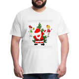 Dabbing Through, The Snow With My Ho's, Ugly Christmas Shirt, Christmas Shirt, Xmas Shirt, Funny Christmas Shirt, Men Christmas Shirt, Christmas T-shirt - white