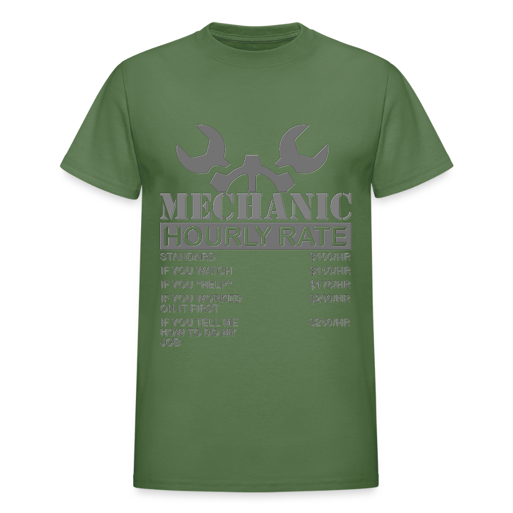 Mechanic Gift, Mechanic Hourly Rate Shirt, Gifts for Mechanics, Mechanic T-Shirt, Car Mechanic, Funny Mechanic Hourly Rate, Mechanic Tee - military green