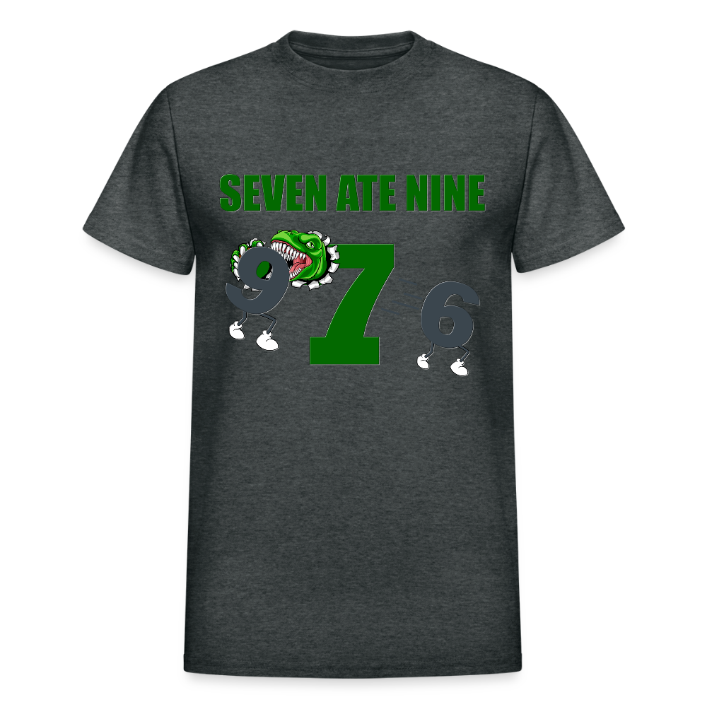 Seven Ate Nine, Funny Math Shirt, Seven Eight Nine, 7 ate 9, 7 8 9, Math, Mathematics, Science, Funny Geeks Shirt, Math Teacher Shirt - deep heather