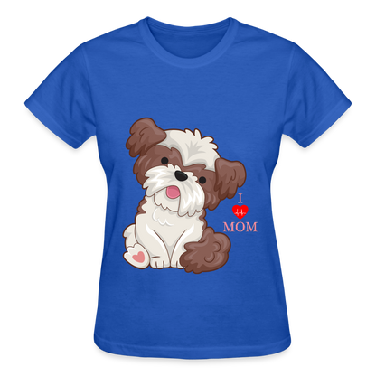 Dog Lover Shirt, Dog Mama Shirt, I Love Mom Dog Shirt, Funny Dog Lover Shirt, Cute Dog Shirt, Dog Dad Shirt, Dog Mom Shirt, Gift For Her - royal blue