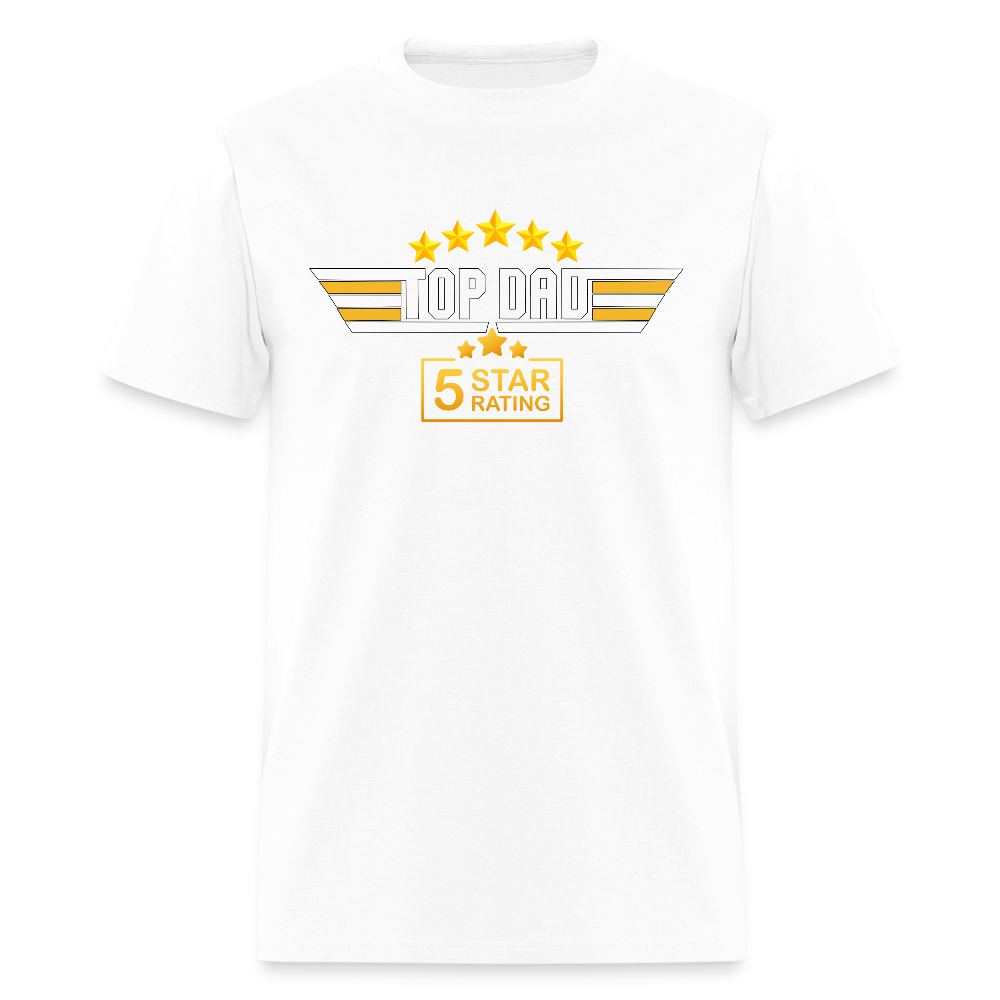 Gift For Husband, Gift For Dad, Fathers Day Gift, Top Dad Shirt, Top Dad T-Shirt, Funny Dad Shirt, Best Dad Shirt, Fathers Day Gift Idea - white