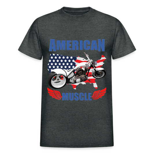 American Muscle Shirt, Motorcycle Shirt, Biker Shirt, Motorcycle Gift, Motorcycle Tshirt, Motorcycle Shirts, Motorcycle T Shirt, Biker Shirts - deep heather