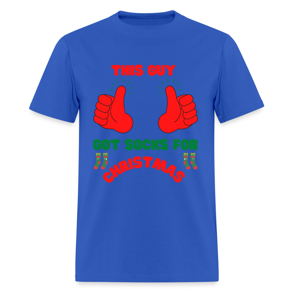 This Guy Got Socks For Christmas Shirt, Christmas Gifts, Holiday Party, Funny Christmas Shirt, Family Christmas Shirts, Funny Holiday, Christmas Socks Tee, This Guy Christmas Shirt - royal blue